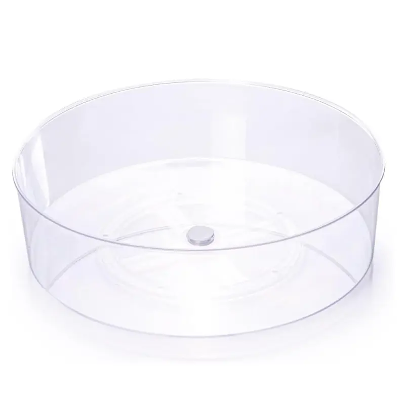 360° rotating organizer – clear multi purpose round storage tray, 30 cm acrylic turntable 360° rotating organizer – clear multi purpose round storage tray, 30 cm acrylic turntable
